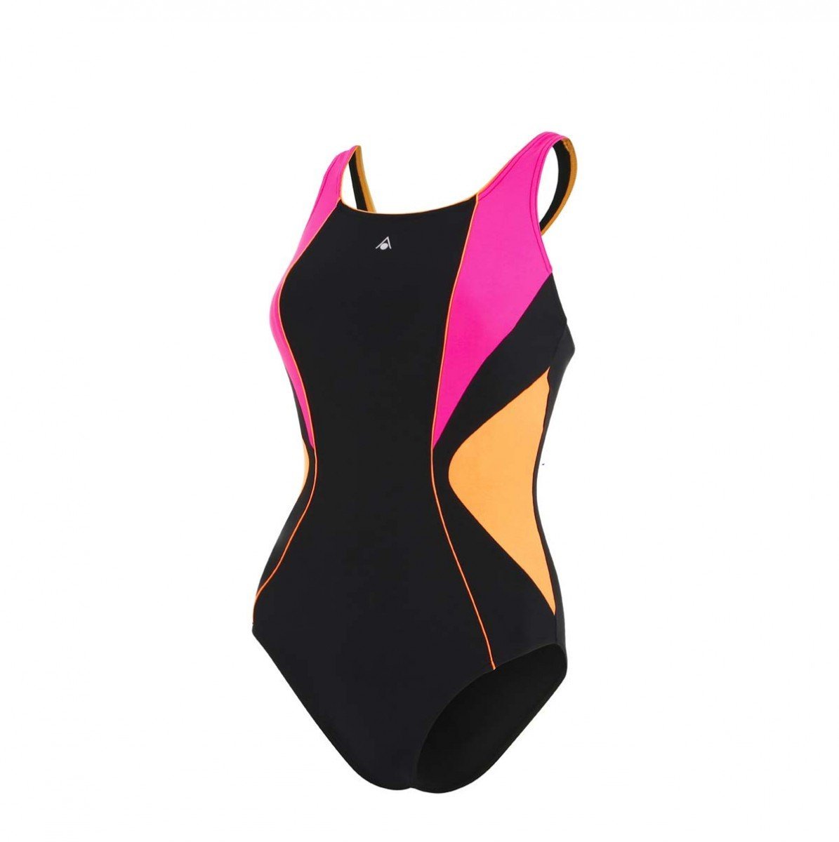 Aquasphere Women's Chelsea Swimming Costume - Black/Dark Pink