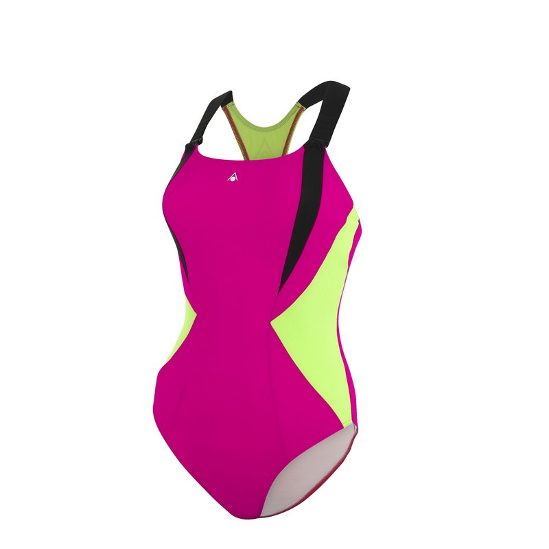 Aquasphere Women's Siskin Swimming Costume - Navy / Dark Pink